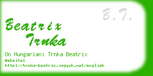 beatrix trnka business card